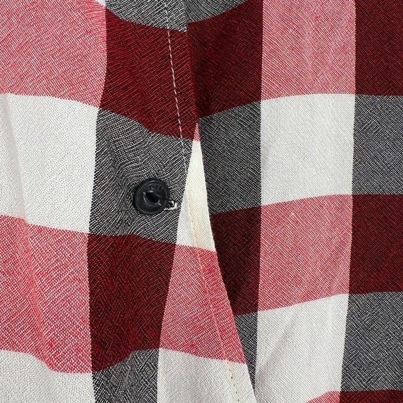 Rag & Bone Top Womens M Buffalo Plaid Red Checkered‎ Western Country - Picture 3 of 9